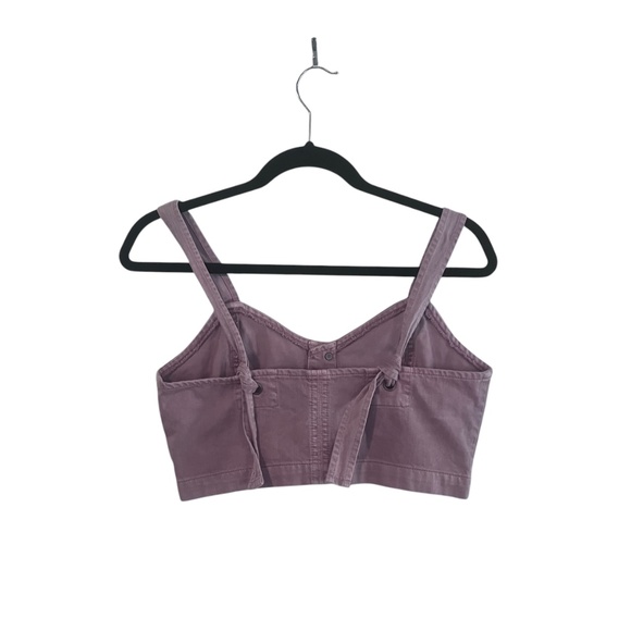 American Eagle Women's Blush Sleeveless Crop Top Size 6 - Picture 2 of 3